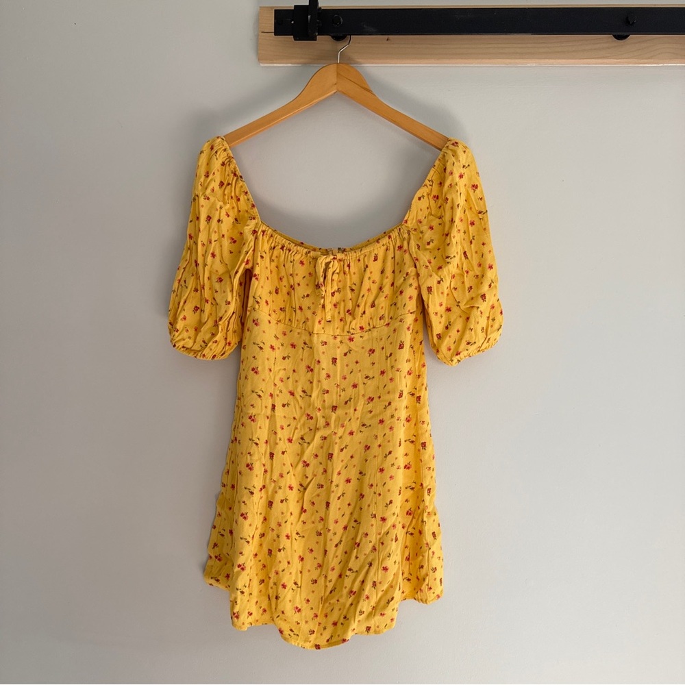 Reformation Sette Dress in Yellow Floral